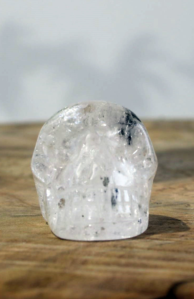 Black Tibetan Quartz Skull AA